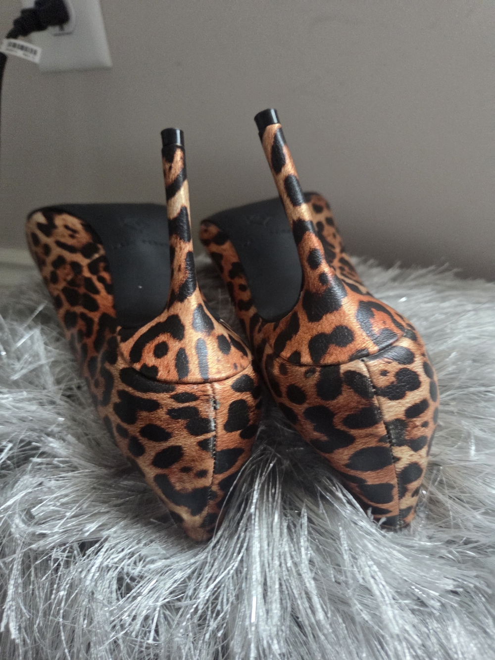 Katy Perry Collections Leopard Print Pointed Toe Pumps - Brown/Black - Picture 4 of 14